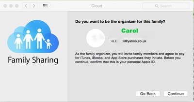 Mac Set up iCloud Family Sharing 4